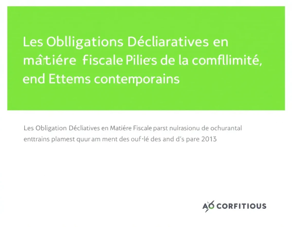 Les Obligations Déclaratives en Matière Fiscale : Piliers de la Conformité et Enjeux Contemporains